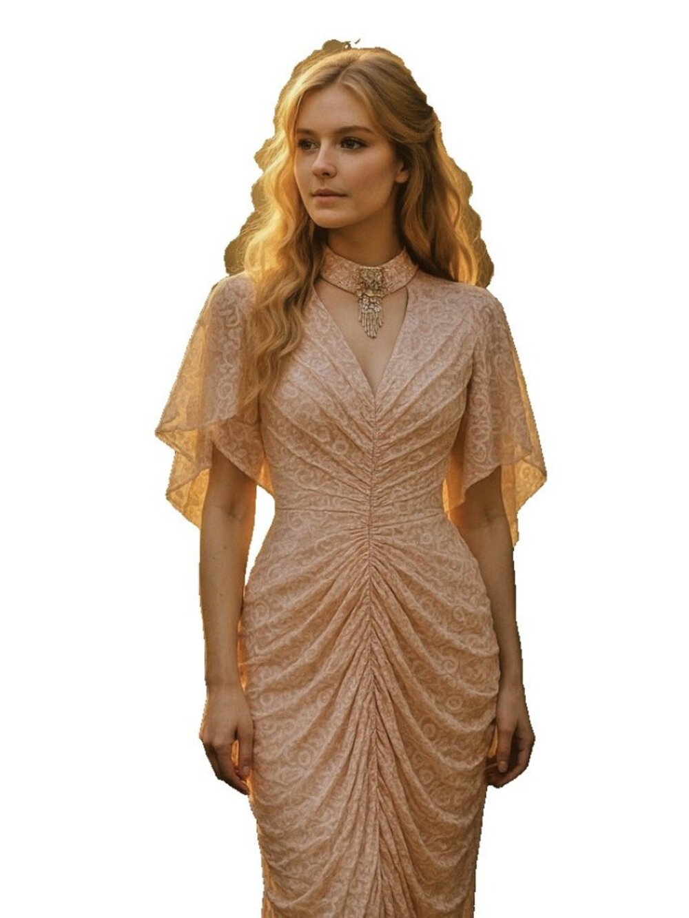 Vintage Y2K Pink Princess Choker Lace Mini Dress Mini Ruched Bodycon Large   H